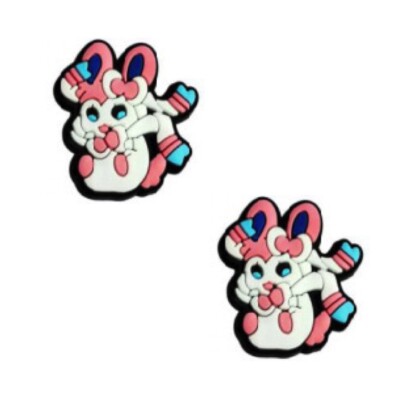 Sylveon Pokemon For Crocs Shoe Charms Jibbitz - 2 Pieces | eBay