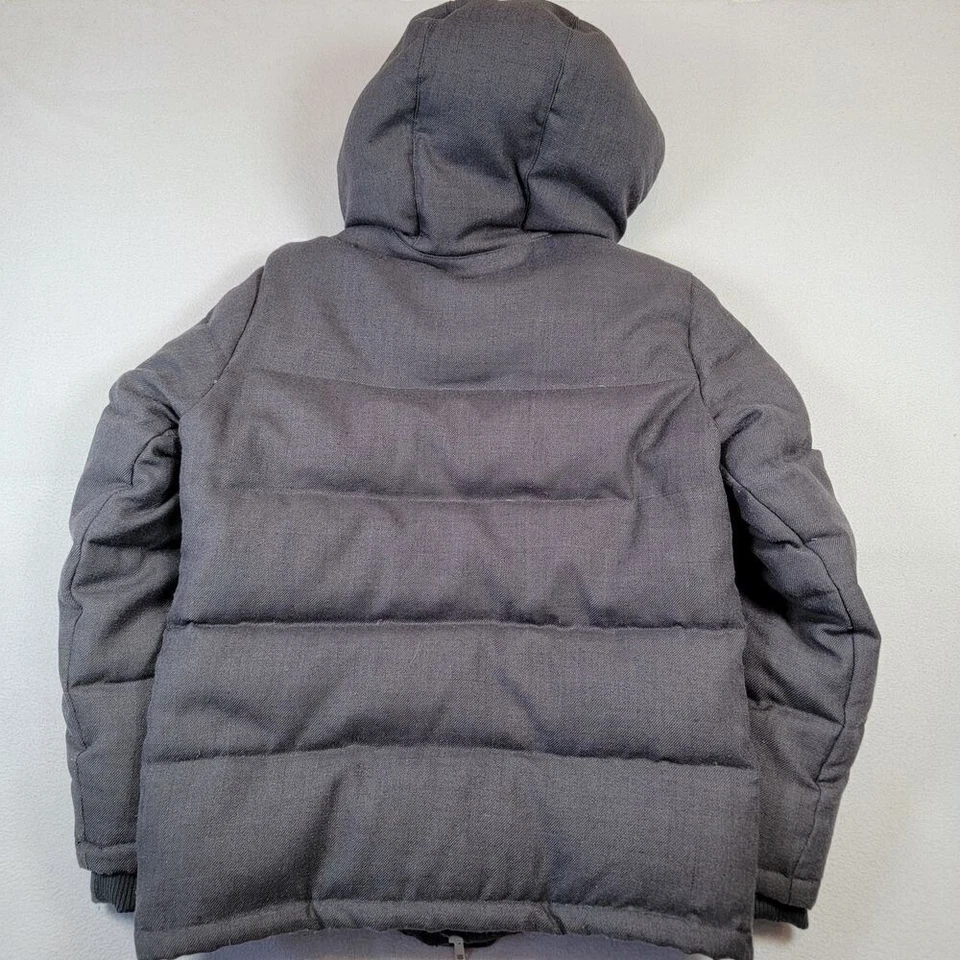 BEAMS Wool Blend Down Jacket Sz S (Japan Sizing) Gray Puffer Japanese Streetwear - Image 2 of 4