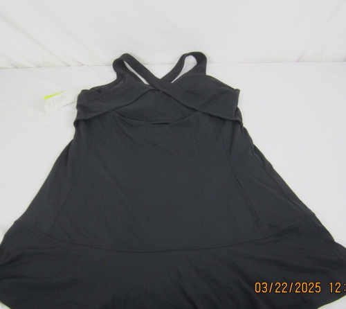 Women's All In Motion Everyday V-Neck Crossback Active Dress Black 2XL - Picture 10 of 17