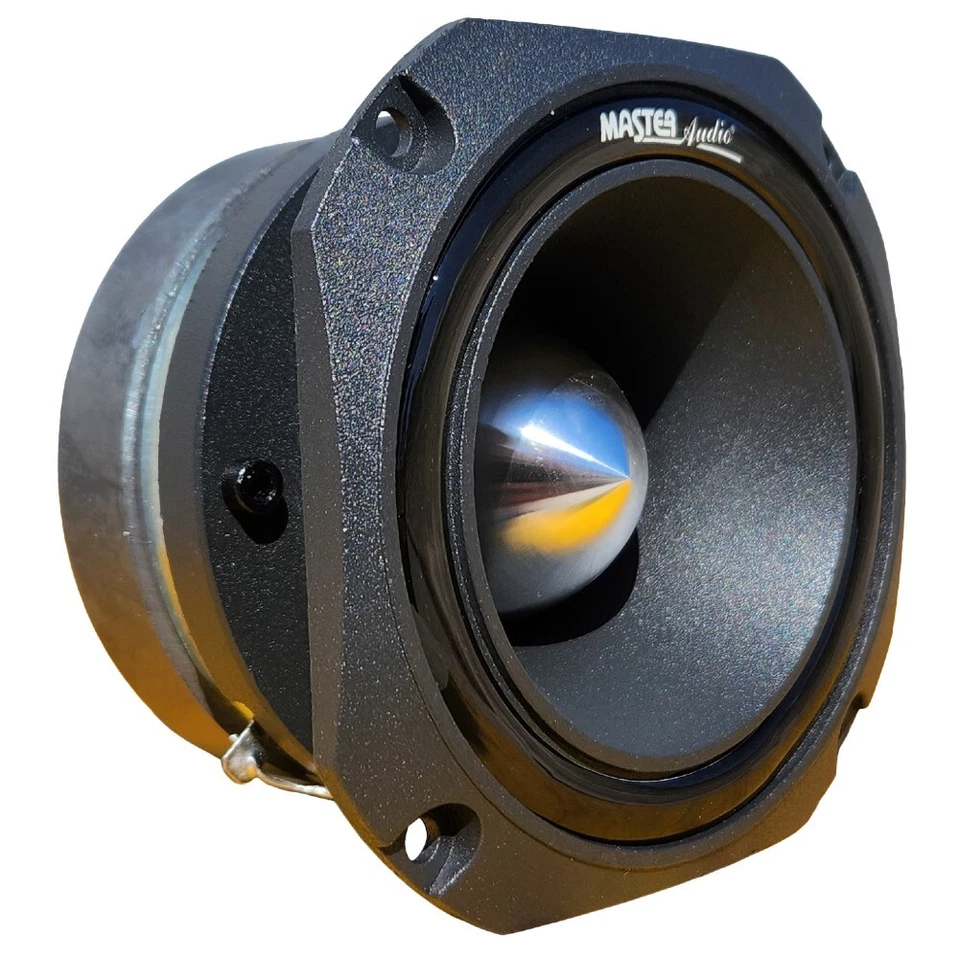 1 Master Audio Bst09/4b Super Tweeter 10 X 10 CM 112 DB 4 Ohm Portes Portières - Photo 3/4