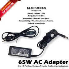 HP 18.5V 3.5A 65W Charger AC Adapter 609939-001 608425-002