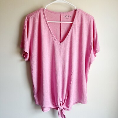 loft pink blouse