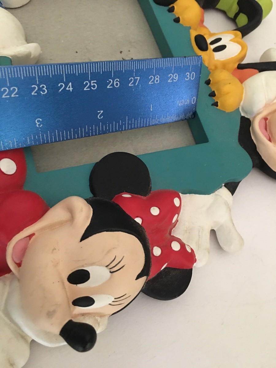 希少　ウォルトディズニー額縁　ビルディングアビルディング Disney Characters 3D picture frame Mickey Mouse Minnie Goofy