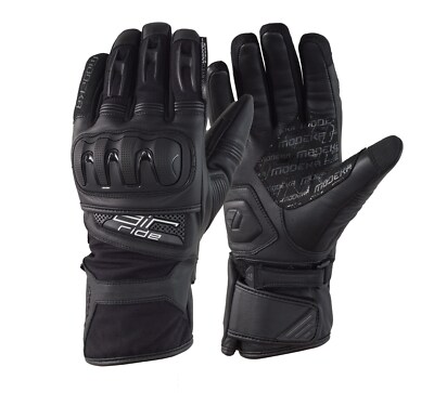 Modeka Air Ride Dry II Gr. 10 schwarz wasserdichte Motorradhandschuhe