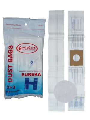 9 Eureka H Canister Vacuum Bags + 3 Filters 