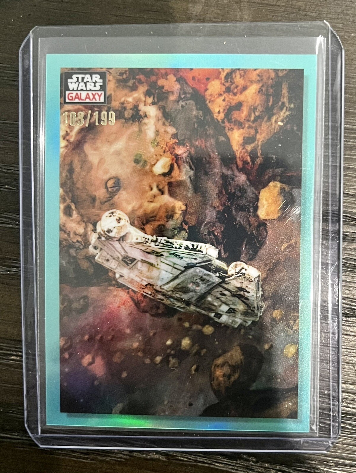 2023 Topps Chrome Star Wars Galaxy Aqua Refractor Planetesimals #83 103/199 RARE
