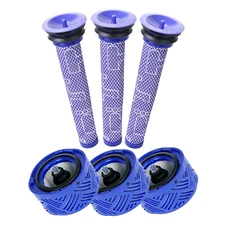 Replacement 6 Pack Set Pre + Post HEPA Filters For Dyson V6 Absolute Exclusive