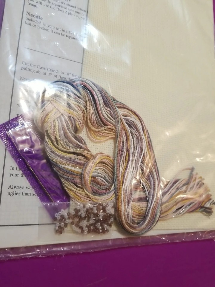 NEW Old Stock Heart's Delight CrossStitch Kit 017 An Angel's Work Is