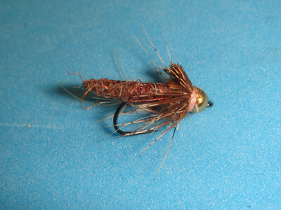 FLY FISHING FLIES - Ext. Body BH PHEASANT TAIL Nymph size #16 (12 pcs.)