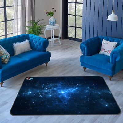 3D Blue Starry Sky ZHUA3711 Game Non Slip Rug Mat Photo Carpet Amy