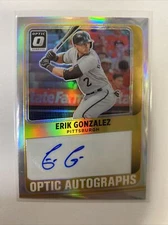 2021 Panini Donruss Optic Auto Silver Prizm HOLO OA-EG Erik Gonzalez Pittsburgh 