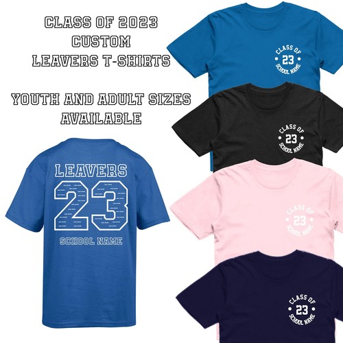 School College Custom Leavers TShirt Personalised Year 6 11 Sixth Form Unisex eBay