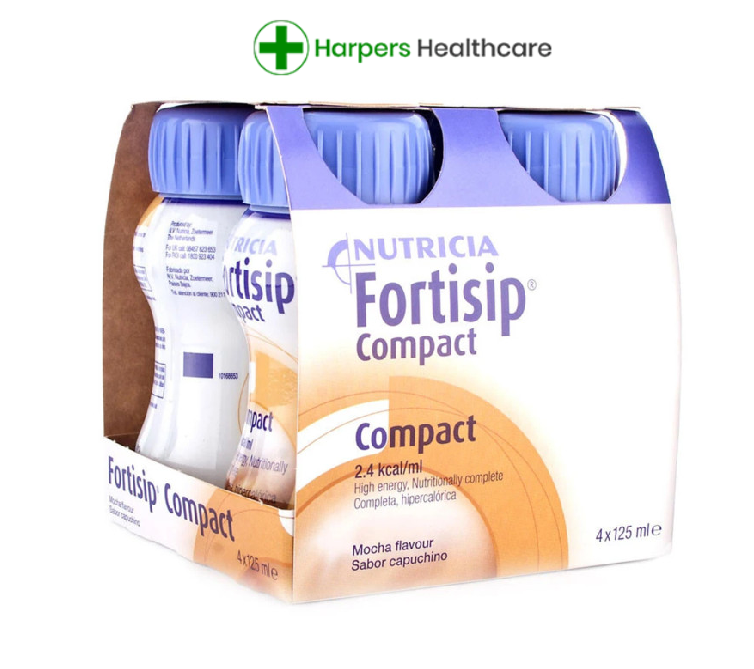 x3 Forti sip Feeding Supplement Compact mocha (12 x 125ml) - NEW STOCK