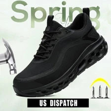 Indestructible Shoes Steel Toe Safety Shoes for Men Lightweight Work Sneakers