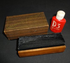 Vintage Discwasher Record Care System Cleaning Brush  Box, D3 Fluid 1/2 Full