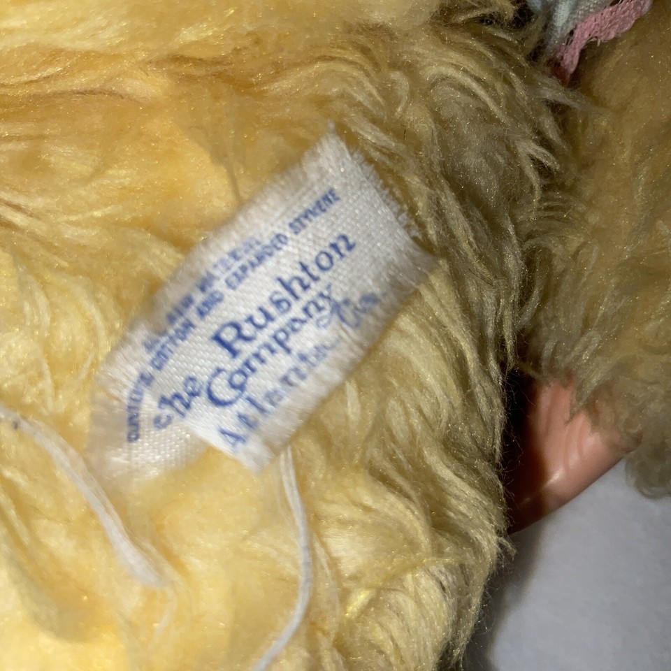 Rushton Rubber Face Plush Monkey Tippy 16” Stuffed Animal Girl Doll