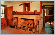 Franklin New Hampshire Daniel Webster Birthplace c1959 Postcard Deckled Edges