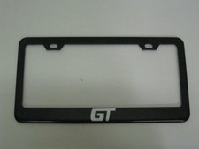 *GT* GRAND AM/PRIX NEGRO Metal Marco Placa Soporte para Etiqueta con Tapas