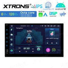 Autoradio 8G+128GB 2 DIN 7 pollici Android 8 core LTE 4G GPS Navi CarPlay DSP IPS