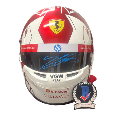 Charles Leclerc Signed 1:1 Full Size F1 Helmet 2024 Monaco Ferarri
