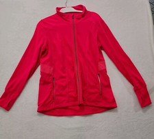 Tangerine Size L Womens Pink Athletic Full Zip Jacket Golf Tennis Pickleball