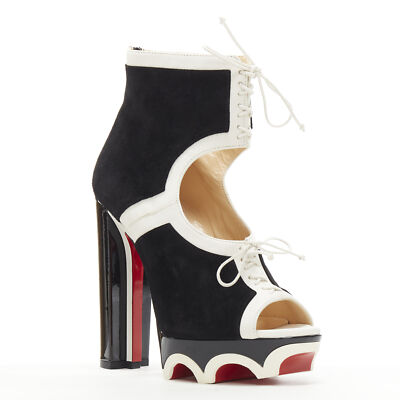 christian louboutin white platform