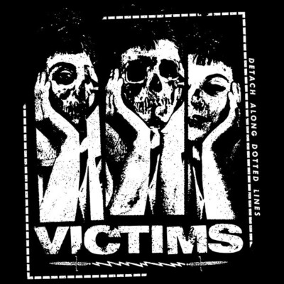 VICTIMS- PATCH # 1 , silkscreen, fredag den 13:e, wolfbrigade, skitsystem
