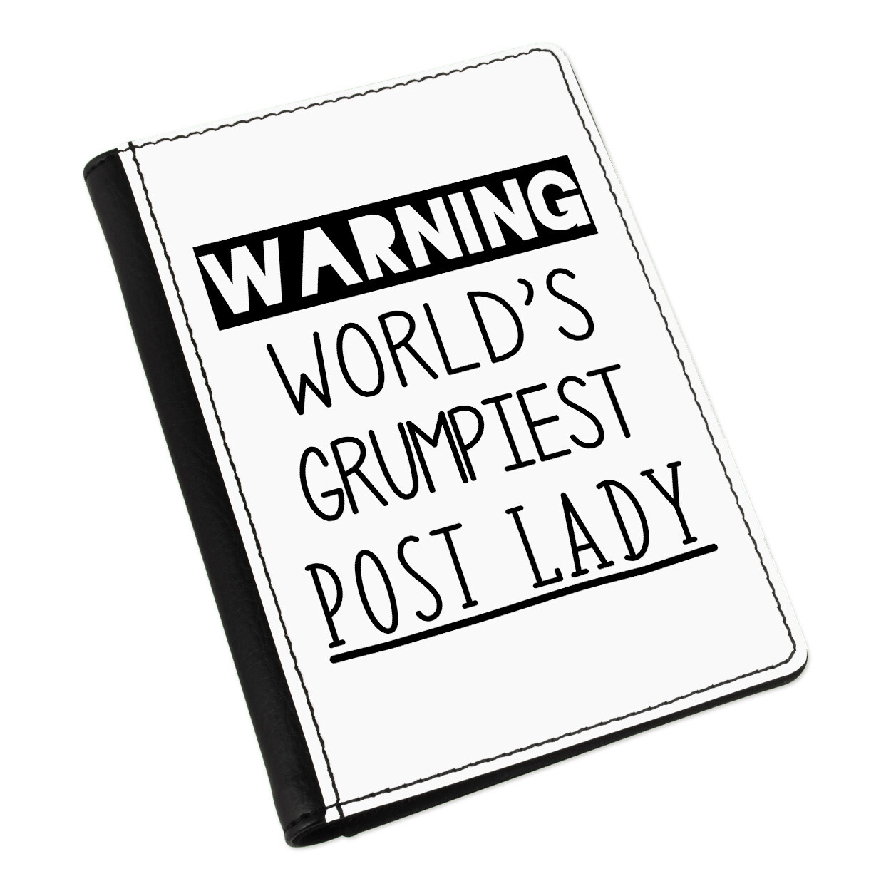 Avvertimento World's Grumpiest Post Donna Custodia Passaporto Cover Best Postino
