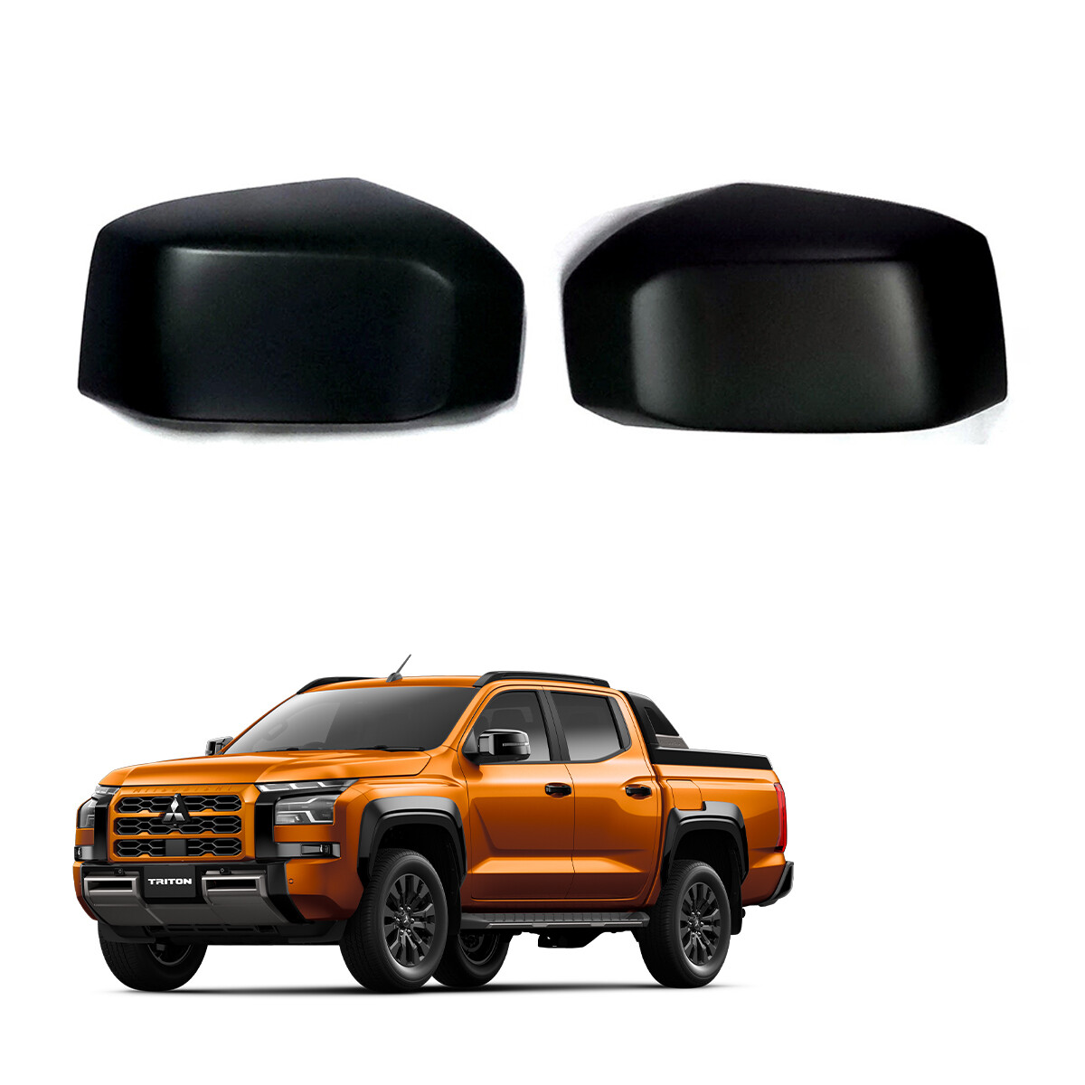 mi_chan.　0309 Wing Side Mirror Cover No Signal Hole Fits Mitsubishi L200