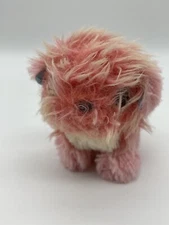 HTF Scruffy Luvs Pink Multicolored Mini Dog With Blue Ears.  1st Series?