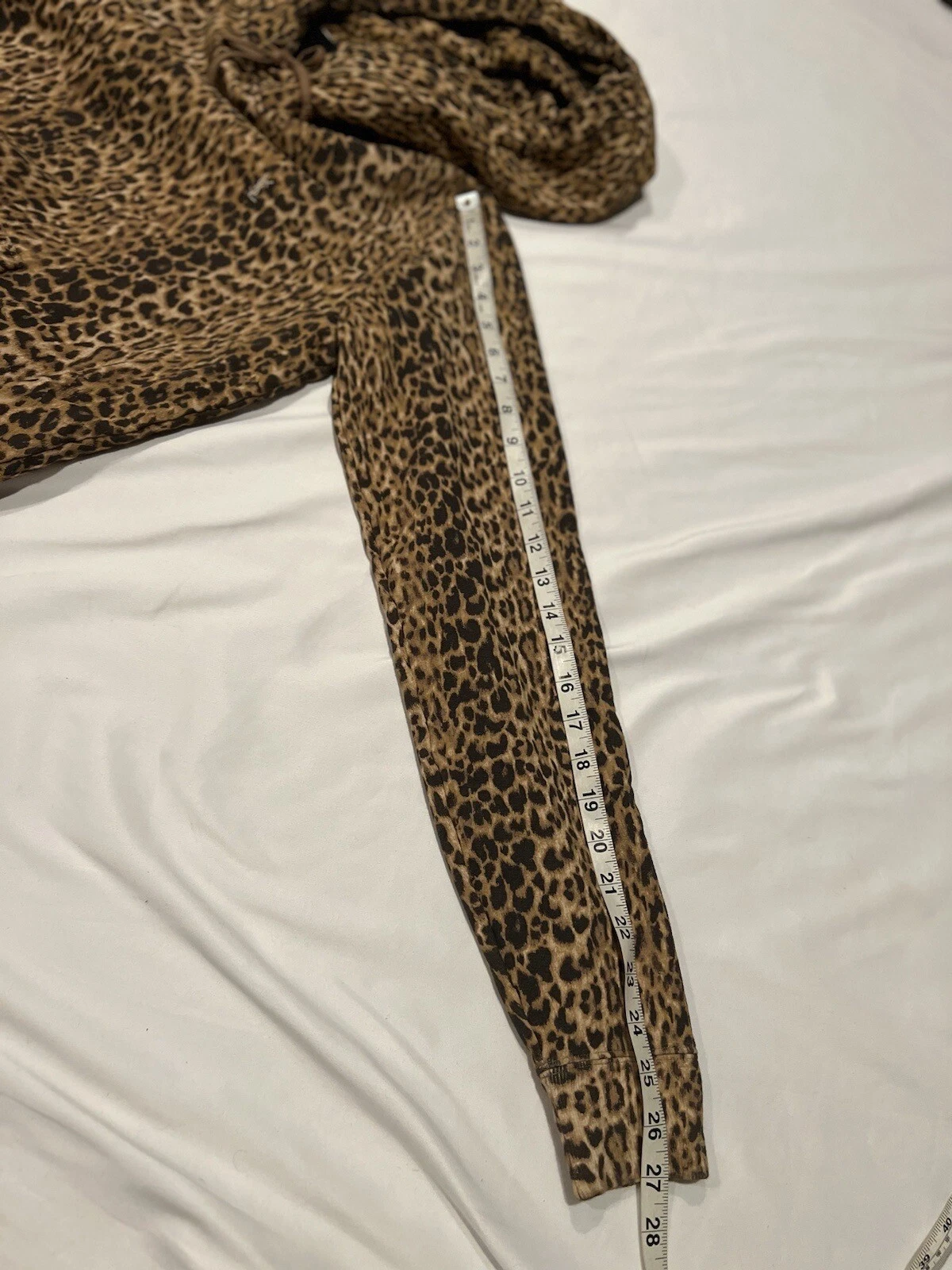 SAINT LAURENT (YSL) Felpa con cappuccio da uomo stampa leopardata Saint Laurent. S. $1090