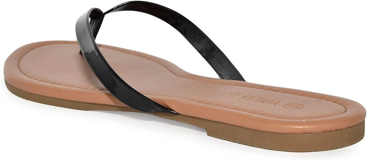 Patent leather thong best sale sandals
