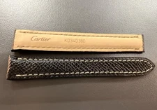 Cartier Original Leather Black Strap 14/12mm - Original Leather Strap
