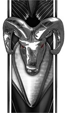 Truck Bed Decal - Wicked Ram Head- Striping Graphics Vinyl Sticker High Quality