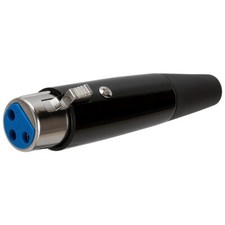 XLR 3 Pin Female Audio Cable Wire Connector Mic Microphone Adapter Nickel Plated