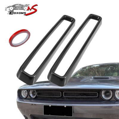 Front Grill Grille Insert Cover Trim Accessories for Dodge Challenger 2015-2023