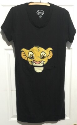 Disney Lion King Dress Girls 6-10 long  Embroidered Furry Long