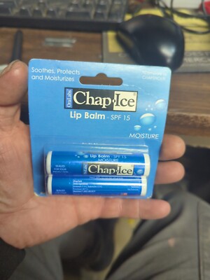 Oral Labs Chap Ice Lip Balm SPF 15 Two Pack Sues Protects And Moisturizer New In