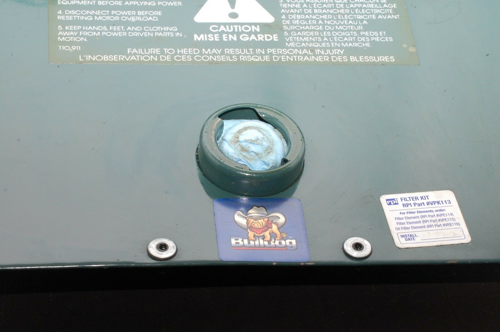 Ramvac Bulldog Dental Suction Pump Cover Oil Reservoir eBay