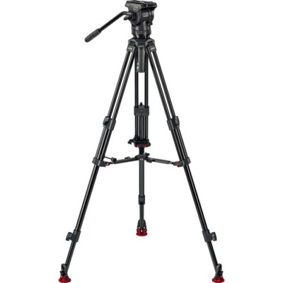 Sachtler Ace XL Système de trépied avec Pieds en Aluminium et écarteur intermédiaire pour appareils Photo numériques de Style cinéma et DSLR