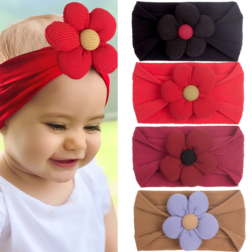 Soft Wide Turban Headwrap Kids Hair Accessories Newborn Baby Headband