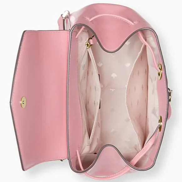 Kate Spade Lizzie Bright Carnation Medium Flap Leather  display picture 2