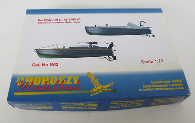 Choroszy Modelbud Cat. No. 553 MARU-IN & SHINYO Explosive  Motorboat 1/72 Resin