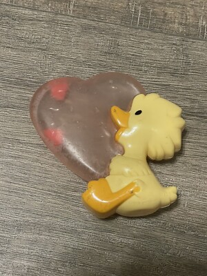 Vintage Gerber Little Suzy's Zoo Witzy's Happy Heart Teether Baby Toy - Rare