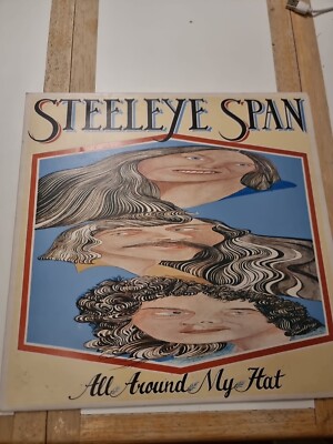 Steeleye Span All Around My Hat LP vinyl Chryalis (1975) A2-B2 Press Og Inserts