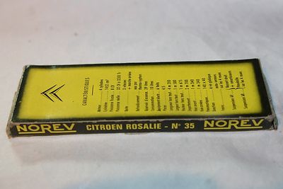 Modèle Réduit NOREV 1/43 Citroën Rosalie N°35 - Occasion, Boîte D'Origine, Fabriqué En France