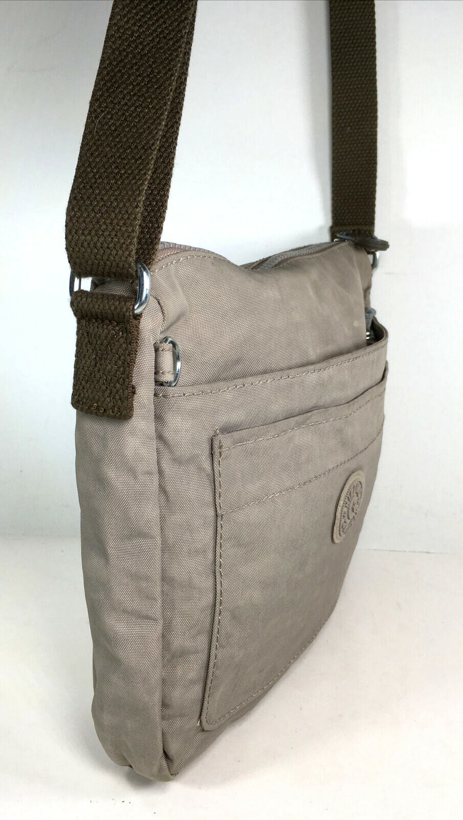 Kipling Women’s Beige Nylon Crossbody Shoulder Bag Gem