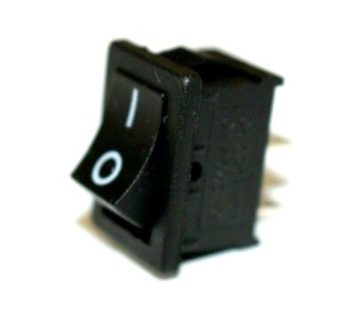 On / Off Rocker Switch 16A at 12V Fits 13mm Wide x 18.5mm Long Slot ...