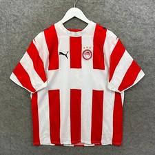 Olympiacos Shirt Mens XL Red PUMA Home Football Jersey Kit Top 2006/2007
