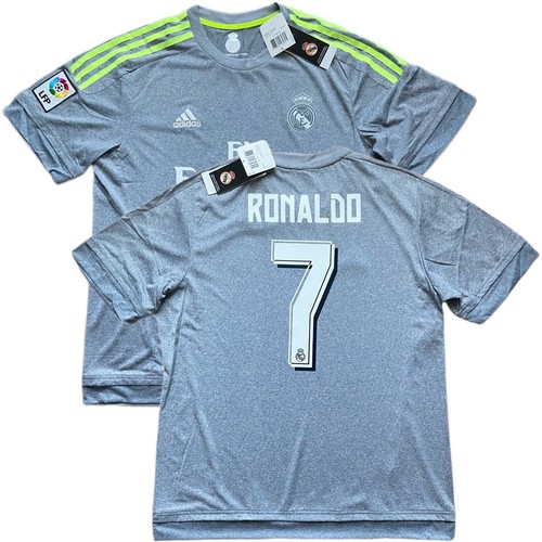 2015/16 Real Madrid Away Jersey #7 Ronaldo Large Adidas Soccer Football CR7 NEW - Picture 1 of 22